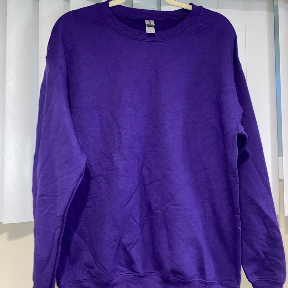 Purple Gildan Crewneck